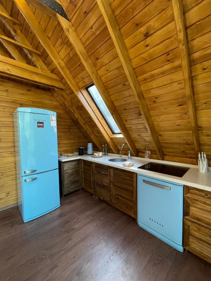 Panurlawoodenhouse Oezel Havuz& Sauna Mavi מראה חיצוני תמונה